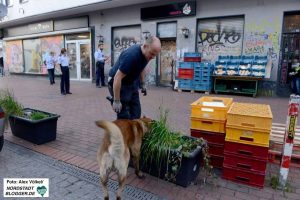 Diensthund „Basco“ avancierte im Laufe der Schwerpunktkontrollen zum größten Feind des Drogenhandels in der Nordstadt.
