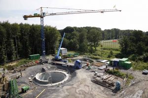 Das Foto zeigt die Bauphase in Dortmund-Mengede. Foto: Jannis Reichard/ EGLV