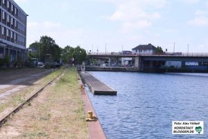 Am bisherigen Santa-Monika-Anleger, direkt neben der Brücke, wird der „Leuchtturm“ entstehen.