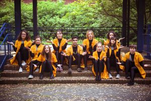SchauspielerInnen des Jugendclubs "Pottfiction" vom KJT Dortmund
