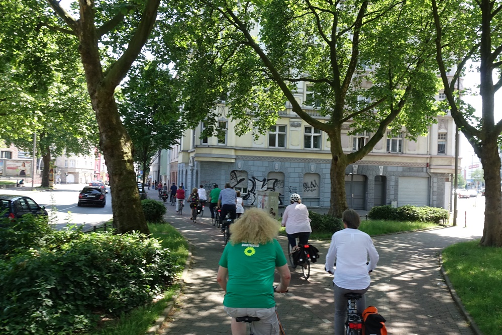 Fahrradtour durch den Dortmunder Nordern der Fraktionsmitglieder Bündnis 90/Die Grünen. Fotos: Ole Corneliussen