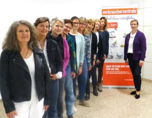 Helene Schulte-Bories und ihr Team der Beratungsstelle Dortmund. Foto: VZ Jahresbericht 2017