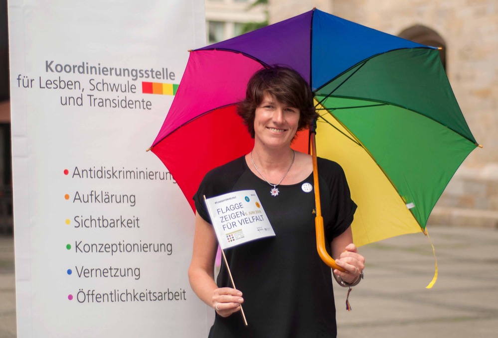 Susanne Hildebrandt von der Koordinierungsstelle für Lesben, Schwule und Transidente der Stadt Dortmund.