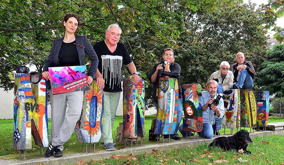 Ein Gruppenfoto der Nordstadtblogger – leider bekommt man nie alle gemeinsam auf ein Bild. Foto: Günter Schmitz