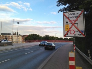 Baustelle Mallinckrodtstraße