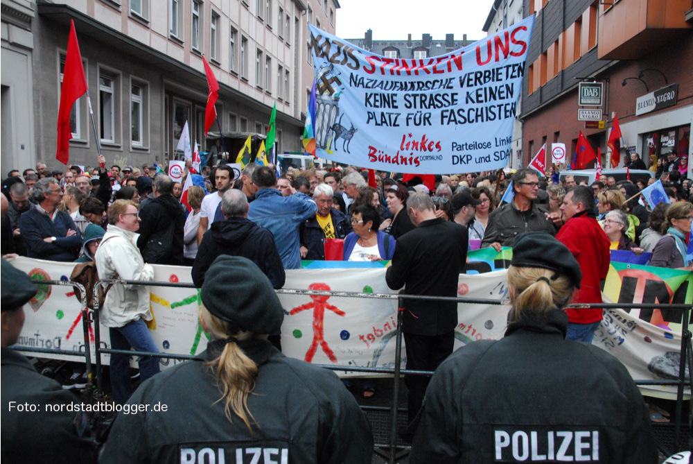 Protest gegen den Neonaziaufmarsch