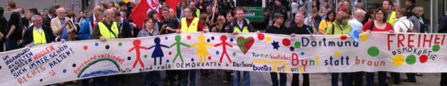 Protest gegen den Neonaziaufmarsch