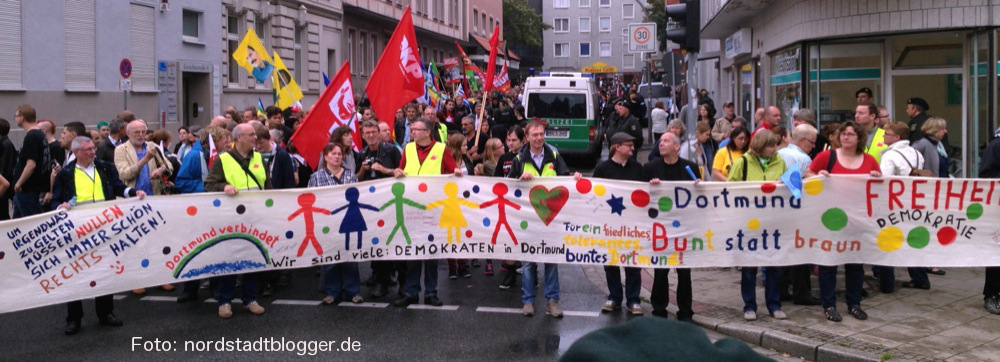 Protest gegen den Neonaziaufmarsch