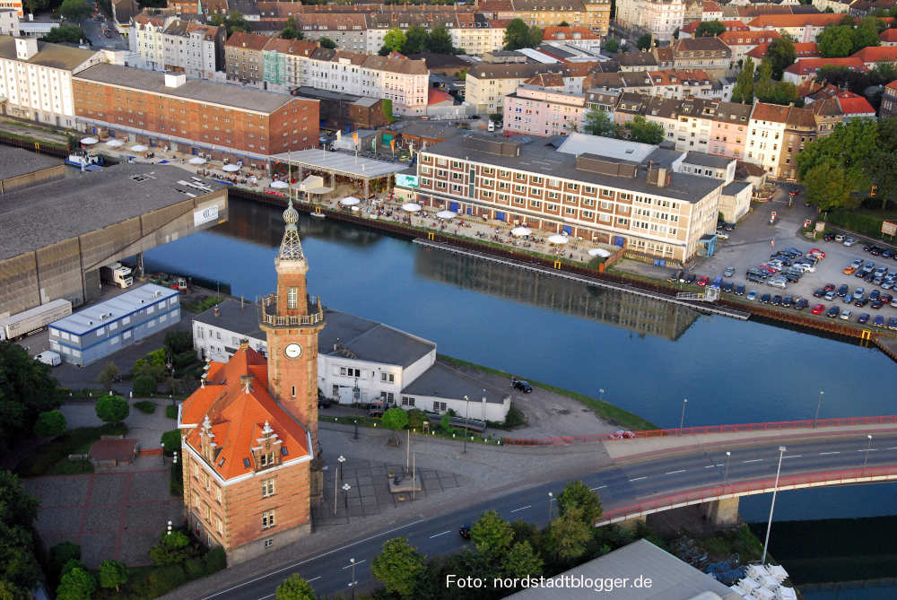 Luftbild Nordstadt mit Hafenamt