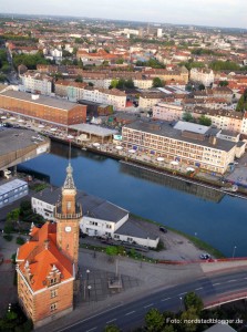Luftbild Nordstadt mit Hafenamt