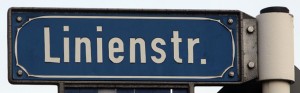 Straßenschild Linienstraße Vorschaubild