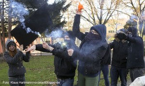 Dreharbeiten zum Film Zivilcourage am Nordmarkt