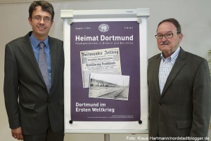 Stefan Mühlhofer und Adolf Miksch stellen die neue Ausgabe von Heimat Dortmund vor