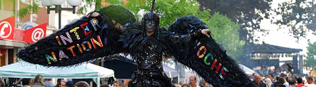 Das Münsterstraßenfest ist zentraler Bestandteil der Internationale Woche. Archivbild: Alex Völkel