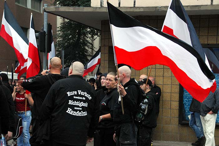 Neonaziaufmarsch zum Nationalen Antikriegstag am 31. August 2013.