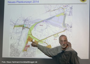 Bernd Kötter vom Planungsamt erläutert dem Nachbarschaftskreis den Stand der Planungen auf der Westfalenhütte