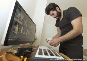 Peyman Azhari arbeitet an seinen Foto-Projekt Heimat 132