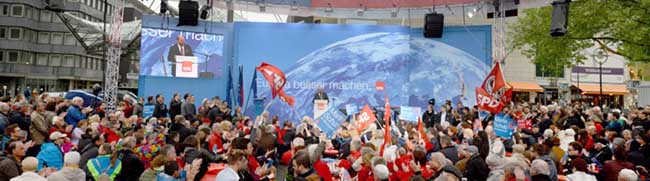 SPD-Wahlkampf-Veranstaltung mit Martin Schulz und Hannelore Kraft in Dortmund