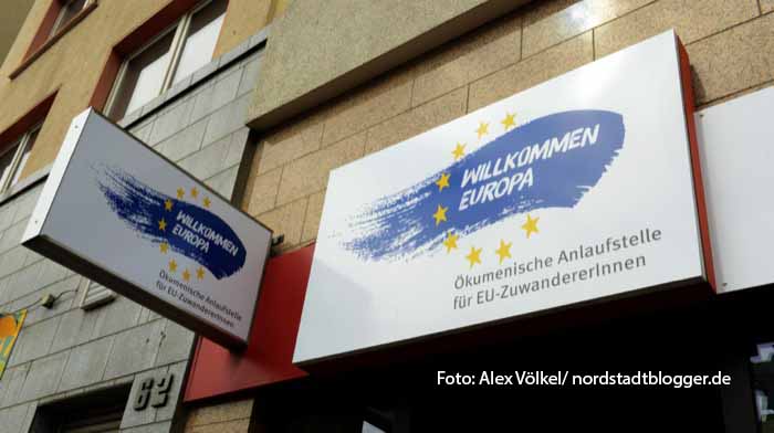 Die Beratungsstelle "Willkommen Europa" in der Bornstraße 64 ist nun offiziell geöffnet.