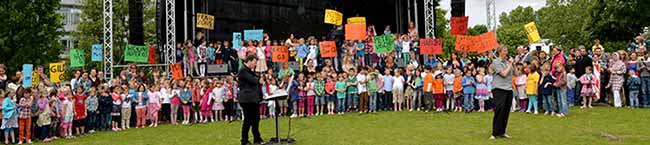 Auf großes Interesse stieß der Musikschultag 2013 in der Nordstadt