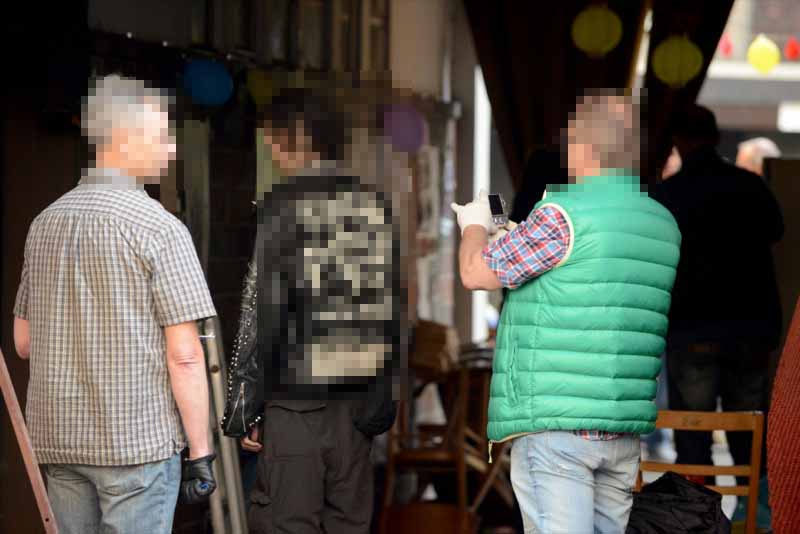 Polizeieinsatz in der Albertus Magnus Kirche mit anschließender Räumung.