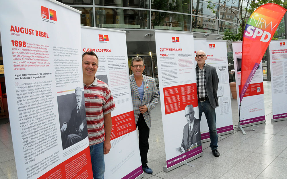 In der Berswordthalle ist die Ausstellung zum § 175 zu sehen. Foto: Alex Völkel