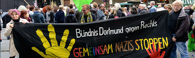 Ula Richter vom Bündnis Dortmund gegen Rechts