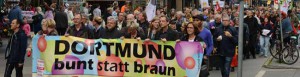 CSD-Teilnehmer und Antifaschisten protestierten gegen Neonazis.