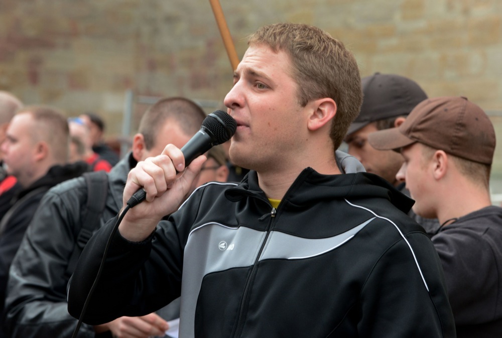 Neonazis - Mitglieder und Unterstützer der Partei "Die Rechte" - demonstrierten in Dortmund.