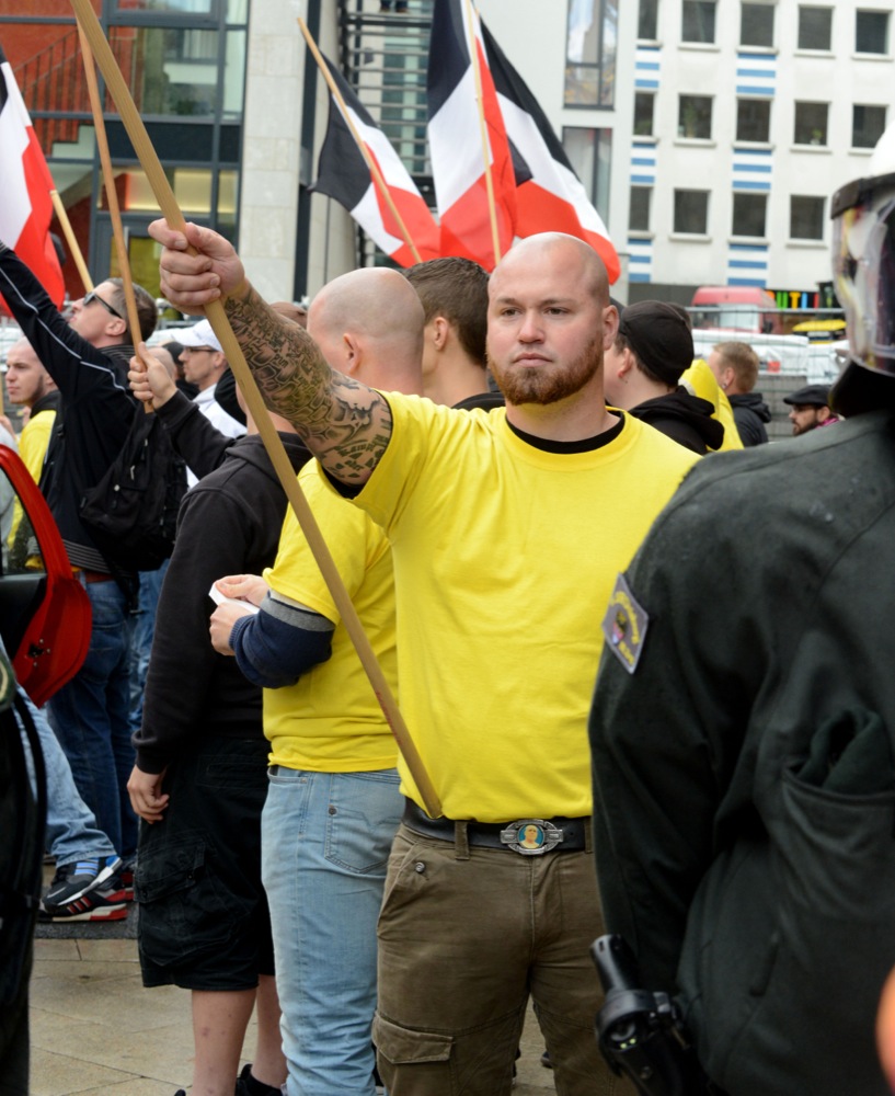 Neonazis - Mitglieder und Unterstützer der Partei "Die Rechte" - demonstrierten in Dortmund.