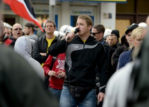 Neonazis - Mitglieder und Unterstützer der Partei "Die Rechte" - demonstrierten in Dortmund.