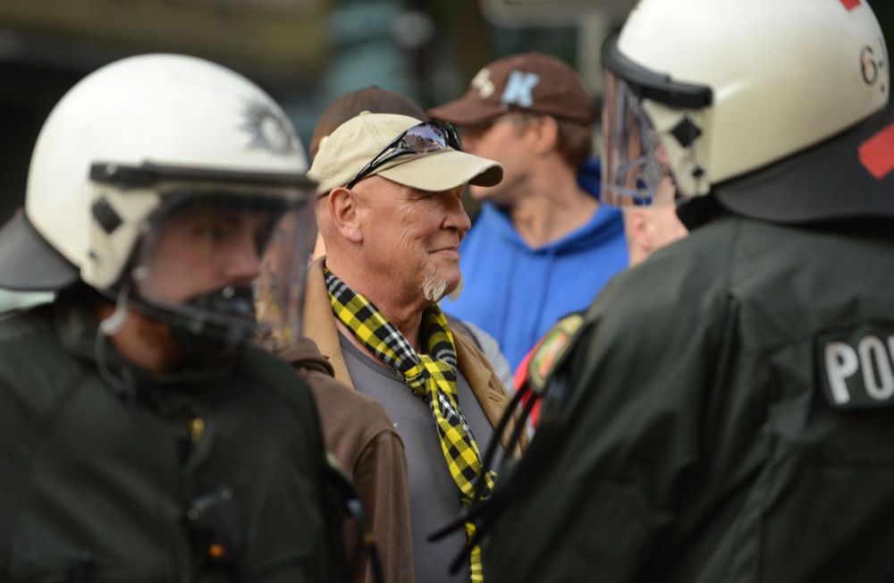 Neonazis - Mitglieder und Unterstützer der Partei "Die Rechte" - demonstrierten in Dortmund.