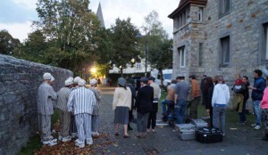 Dreharbeiten auf der Wewelsburg