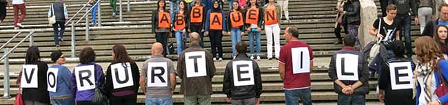 Einen Flashmob gab es zum Antirassismustag.