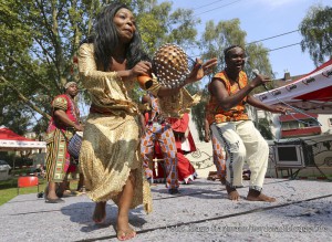 14. Kletterfest der AWO im Blücherpark. Afrikanische Künstlergruppe AIPO