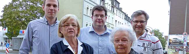 Dorian Vormweg, Rosemarie Liedschulte, Marcus Bäckerling, Gerda Horitzky und Thomas Bahr. Foto: Joachim vom Brocke