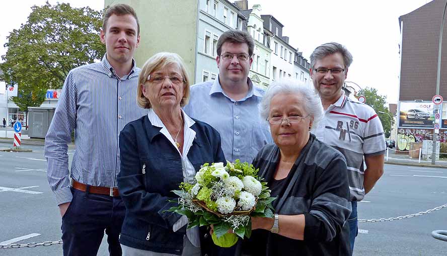 Dorian Vormweg, Rosemarie Liedschulte, Marcus Bäckerling, Gerda Horitzky und Thomas Bahr. Foto: Joachim vom Brocke