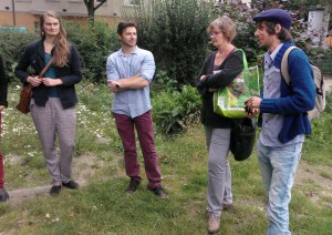 Vorbesprechung Oasen-Spiel im Bunten Garten. Foto: Devrim Ozan