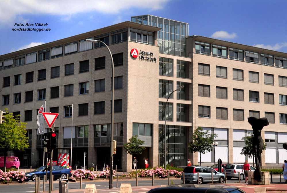 An der Steinstraße ist die Zentrale von Arbeitsagentur und JobCenter.