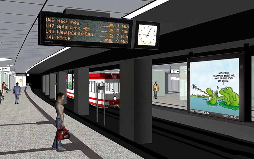 So soll künftig der Bahnsteigbereich aussehen.