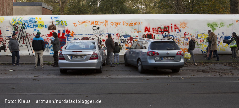 Borsig 11 gestaltet Wand am Vincenz-Heim in der Oesterholzstraße