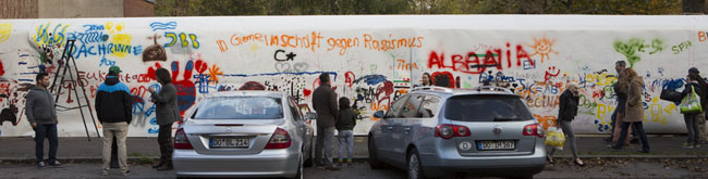 Borsig 11 gestaltet Wand am Vincenz-Heim in der Oesterholzstraße