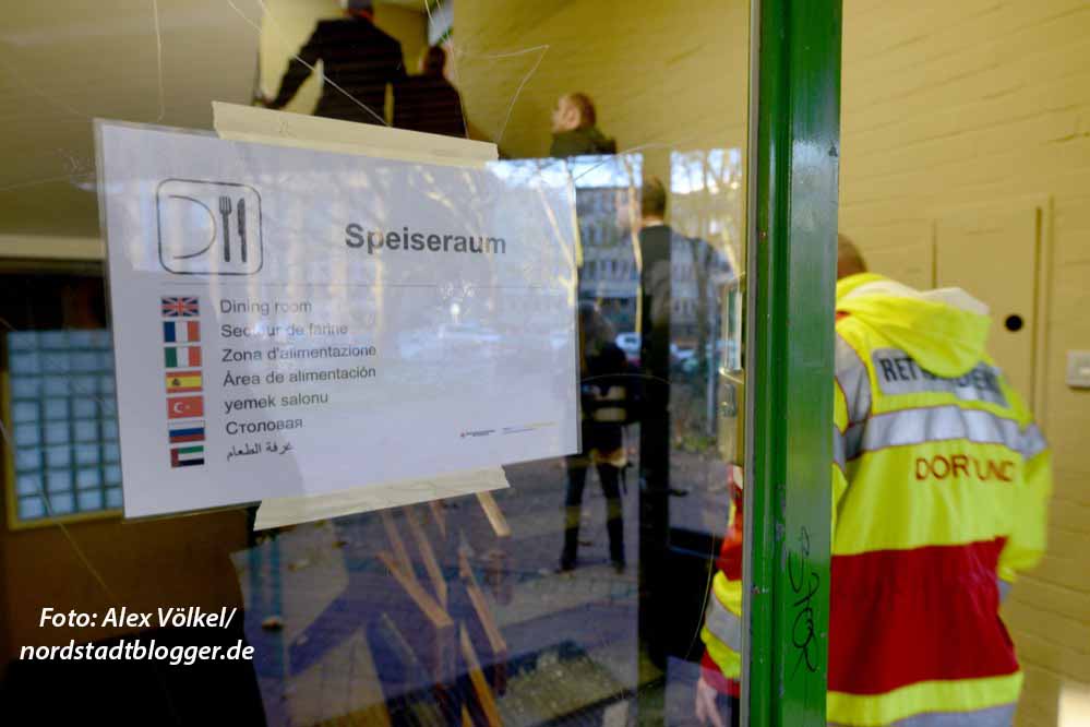 Die ersten 31 Flüchtlinge werden hier ab Dienstag verpflegt.