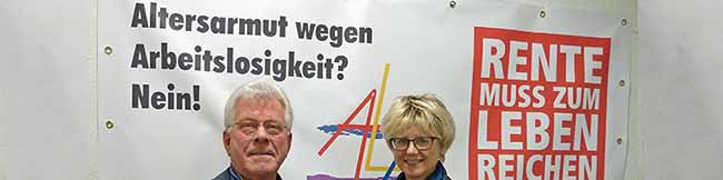 Eberhard Weber und Jutta Reiter tragen Verantwortung für das Arbeitslosenzentrum Dortmund.