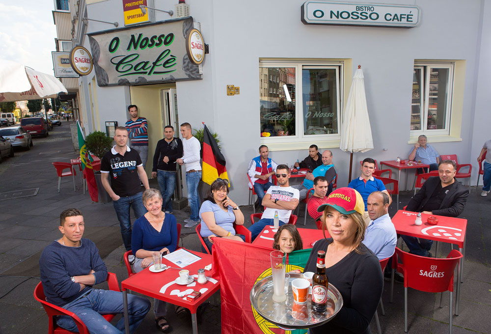 Portugisisches Cafe, O Nosso Café, in der Lortzingstraße. Foto: Klaus Hartmann