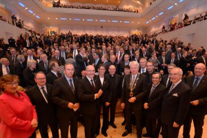 Volles (Konzert-)Haus beim Neujahrsempfang der Stadt Dortmund.