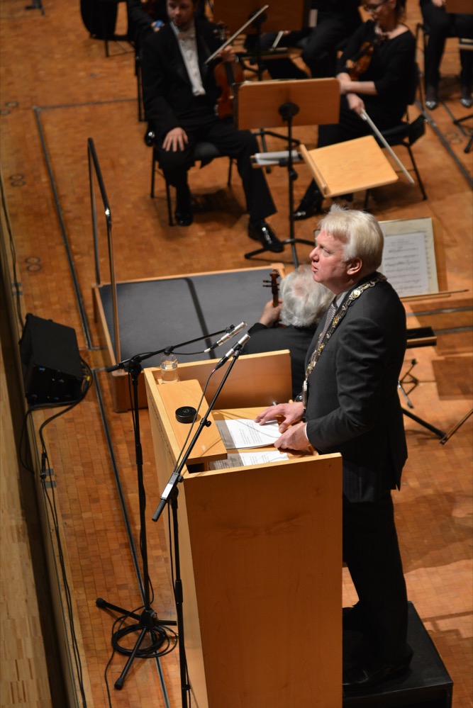 Volles (Konzert-)Haus beim Neujahrsempfang der Stadt Dortmund.