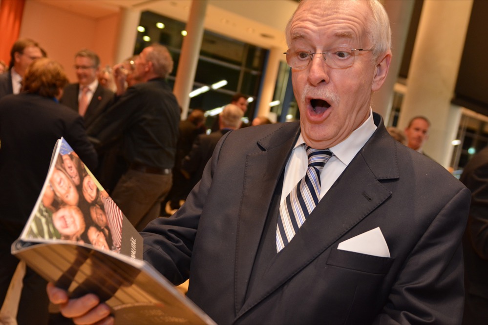 Sichtlich überrascht war Bürgermeister Manfred Sauer.