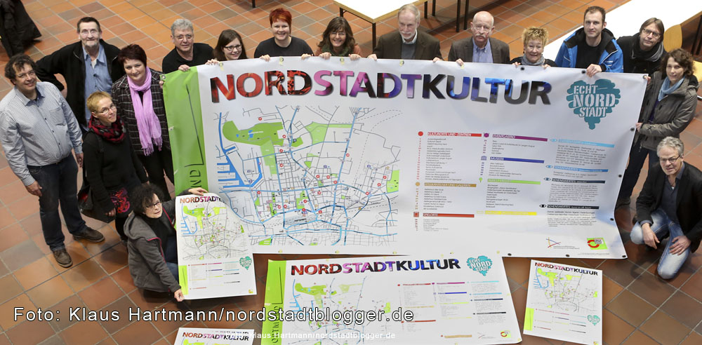 Vorstellung des Nordstadt-Kultur-Banner und Plakate
