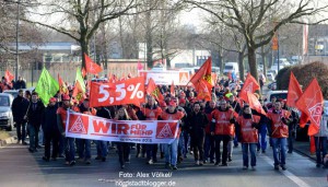 Warnstreik der IG Metall in Dortmund.